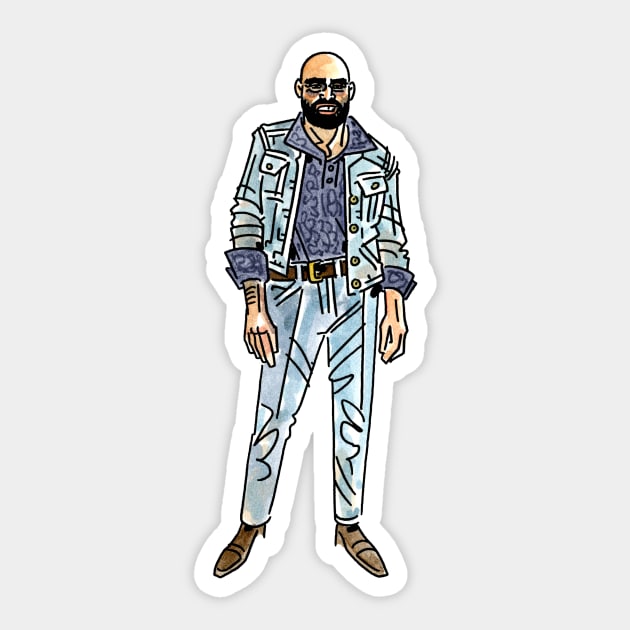 Shel Silverstein Sticker by Chris_